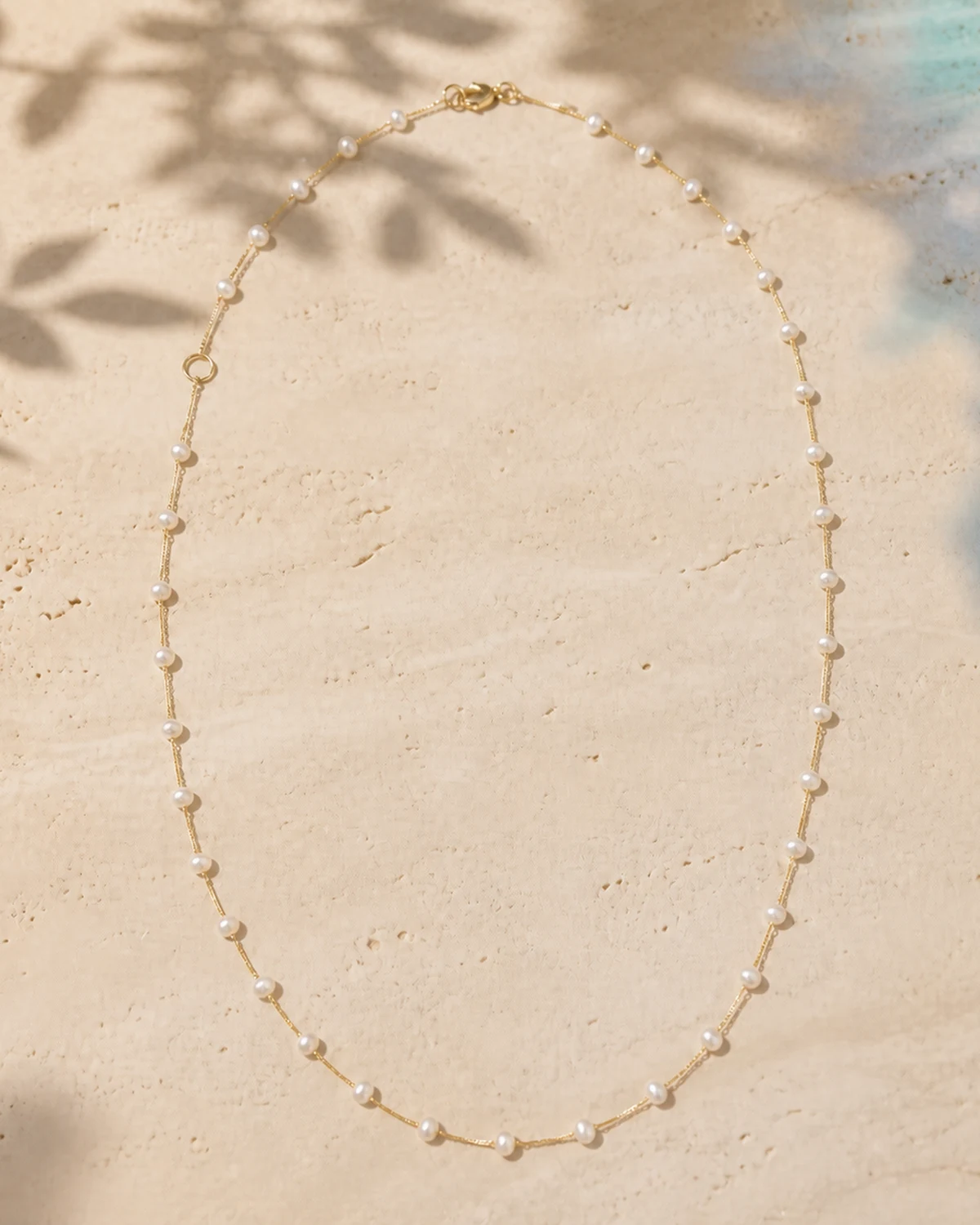 Colar Capri em Ouro 18K com Pérolas Naturais