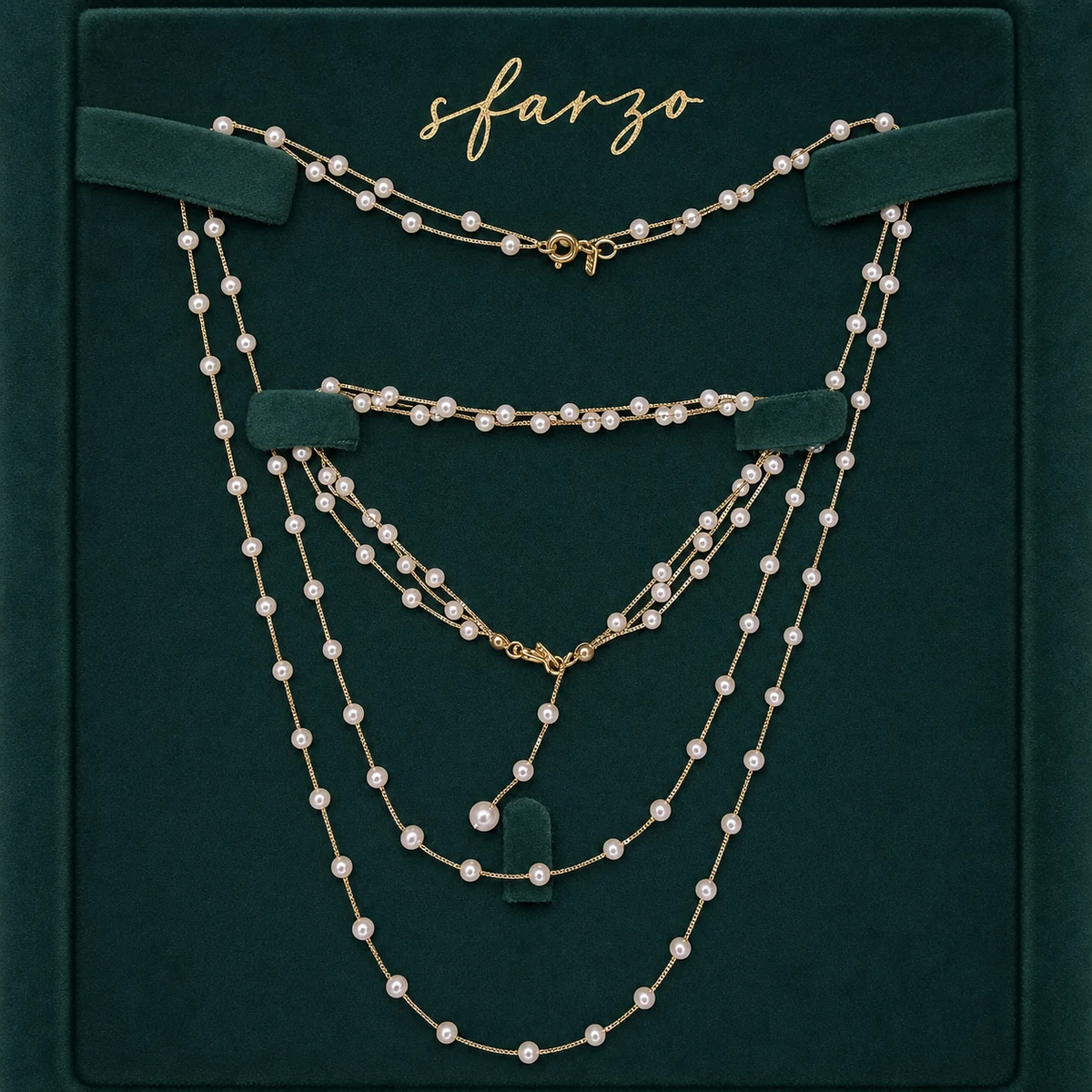 Conjunto Portofino apresentado no estojo Sfarzo