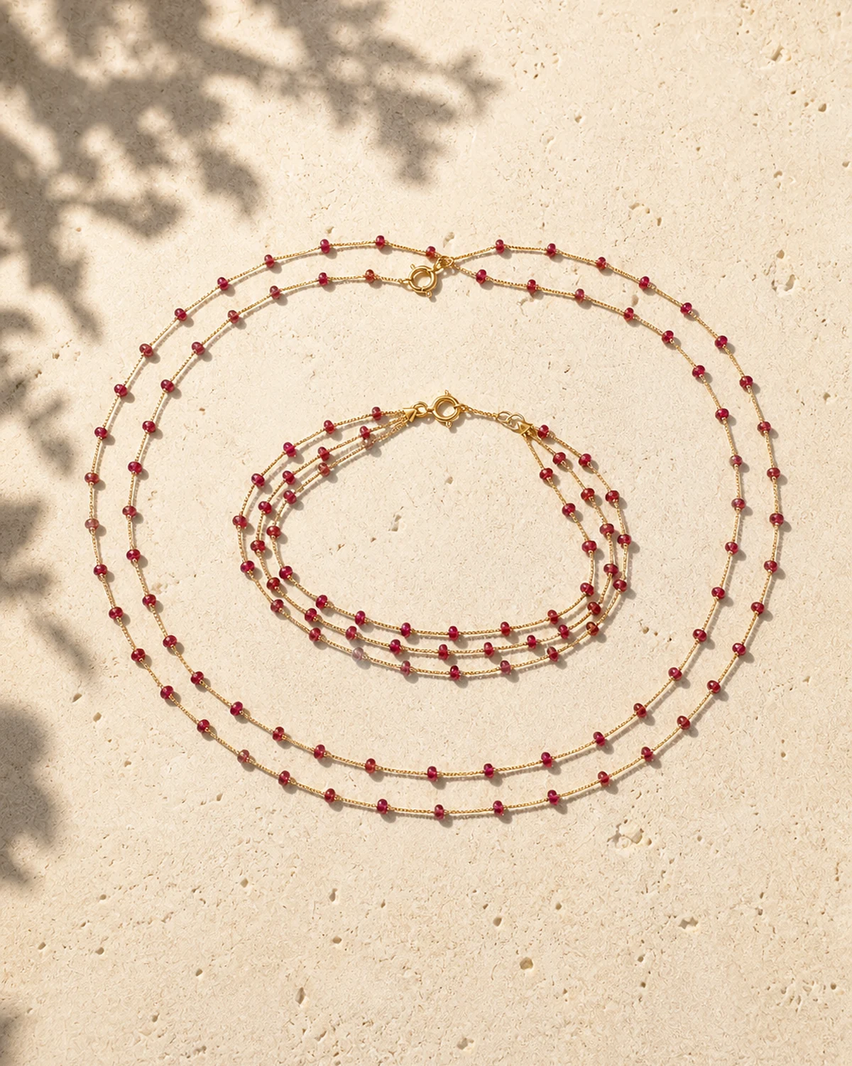 Conjunto Verona em Ouro 18K com Rubis Naturais